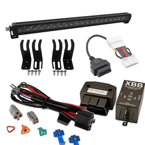 Lumary Vixen SR21 ekstralyssett med XBB Til Tesla Y, Combo lysbilde 18500 lumen