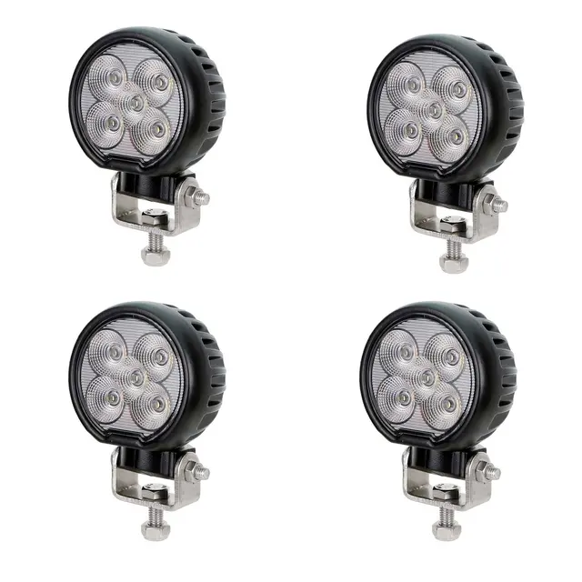 4 stk Arbeidslys Lumary Rotate 50 rundt Flood, 4250 lm, 5700K for 12 og 24 volt 