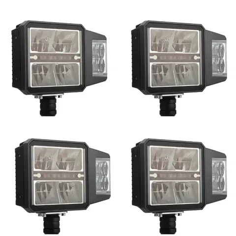 4 stk Hovedlykt  Lumary Arctic med varme Brøytelys med Nær/fjern blink og parklys