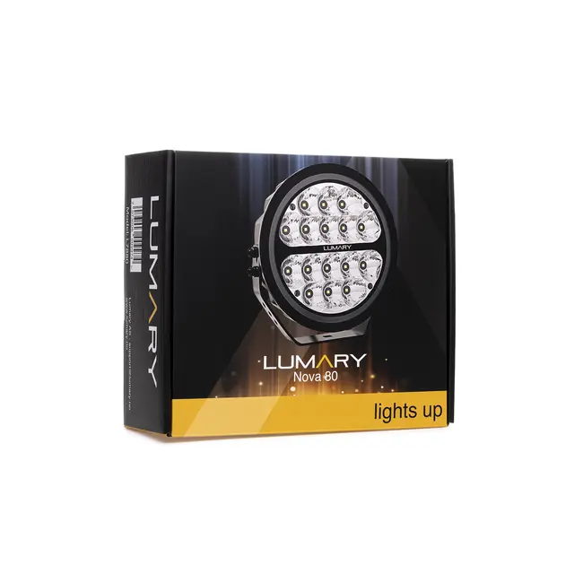 Lumary Nova 80, 7" ekstralys med parklys 80 watt,1 lux på 492m 