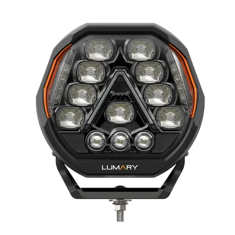 Lumary Illuminator 9" 200 watt med sidelys og parklys,19 000lm