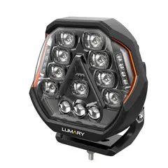 Lumary Illuminator 200 9&quot; ekstralys 200 watt med sidelys og parklys,19 000lm