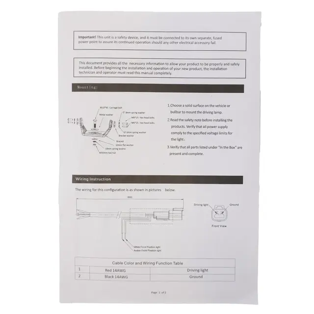 Sett med 3stk Illuminator 200 ekstralys Med brakett og kabelsett | 57 000 lumen 