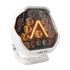 Lumary Illuminator 200 ekstralys m. park 200 watt hvit med varsellys og sidelys