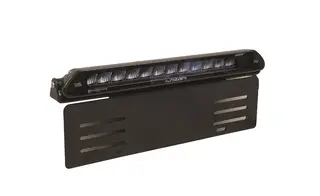 Skiltbrakett til Lazer &#174; Linear 12 Sidemontering. Rustfri, sort.