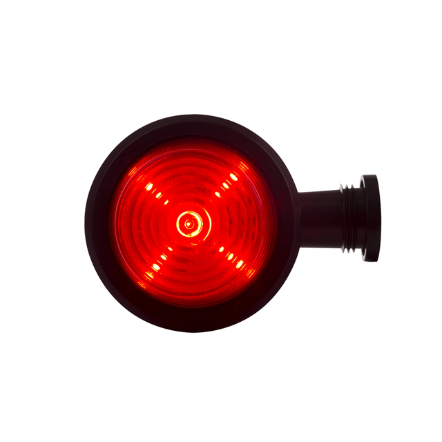 To-farget markeringslys med skrå arm Med 10 stk LED, 12 og 24V, universal 