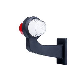 To-farget markeringslys med skr&#229; arm Med 18 stk LED, 12 og 24V, h&#248;yre side