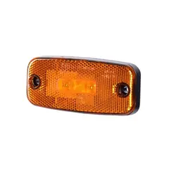 Avlangt oransje markeringslys Med 3 stk LED, 12 og 24V