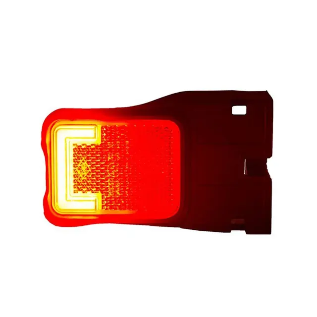 Rødt sidemarkeringslys Med 9 stk LED, 12 og 24V 