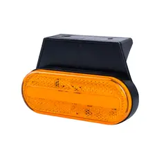 Oransje Neon markeringslys Med 2 stk LED, 12 og 24V, brakett
