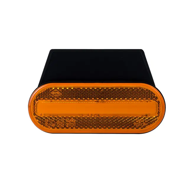 Oransje Neon markeringslys Med 2 stk LED, 12 og 24V, brakett 