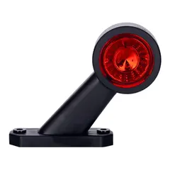 Rødt og hvitt sidemarkeringslys Med 2 stk LED, 12 og 24V, venstre side