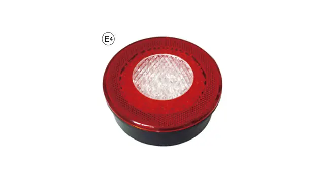 Rund LED baklykt 9-33V Ø122mm