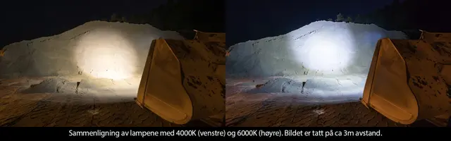 4stk DURIN arbeidslys på 6900 lumen med 45° og 5700K lysbilde 