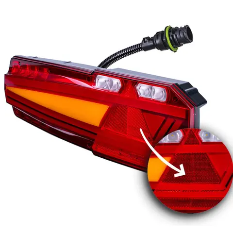 Mavic multifunksjonell h&#248;yre baklykt 91 stk LED, 12 og 24V, 6 funksjoner