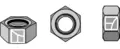 Hexagon mutter M10 M10x1,5, kvalitet 8.8