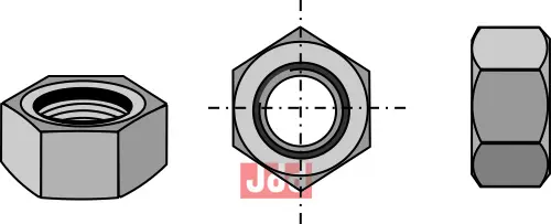 Mutter M10x1,5 - 8.8 - JDD Utstyr