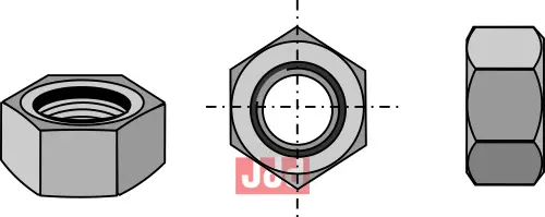 Mutter M12x1,75 - 8.8 - JDD Utstyr