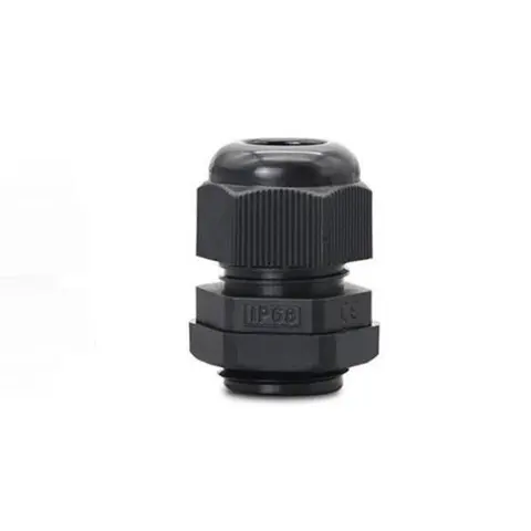 Sort kabelgjennomf&#248;ring M12x1,5mm Pris er pr stk
