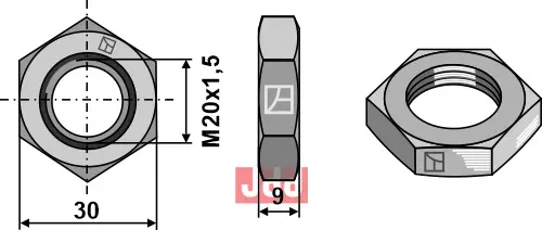 Mutter M20 - JDD Utstyr