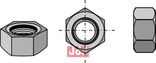 Mutter M8x1,25 - 8.8 - JDD Utstyr