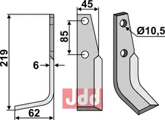 Fres kniv venstre M.A.B. Bocchini