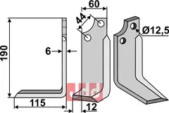 Fres kniv venstre Maschio / Gaspardo