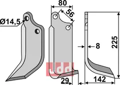 Fres kniv h&#248;yre Maschio / Gaspardo/Perugini