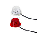 Hvitt eller r&#248;dt farget markeringslys Med 5 stk LED, 12 og 24V, universal