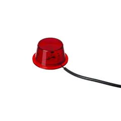 Rødt farget markeringslys Med 5 stk LED, 12 og 24V, universal