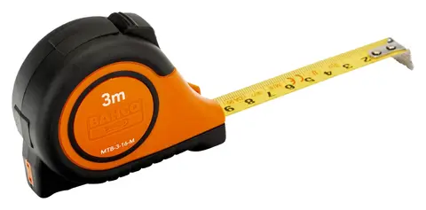 Bahco M&#229;leb&#229;nd 5 m med klips 25 mm bladbredde og gummigrep