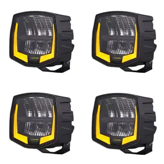 4 stk Lumary arbeidslys No Glare 72 Blendefri optikk