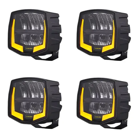 4 stk Lumary arbeidslys No Glare 72 Blendefri optikk