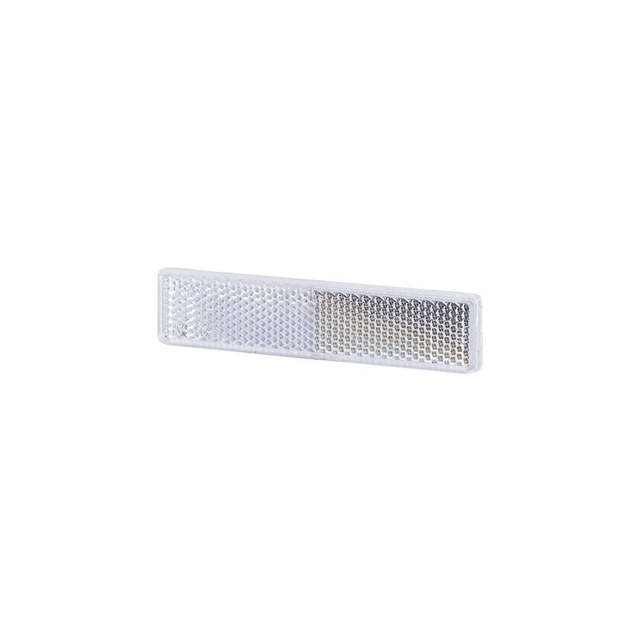 Rektangulær refleks - Hvitt Refleks enhet med festebånd (103×21mm) 