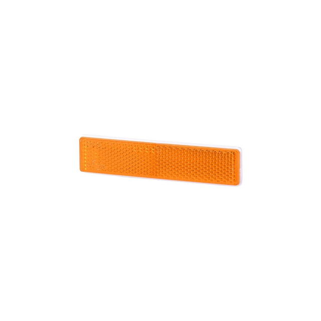 Rektangulær refleks - Oransje Refleks enhet med festebånd (103×21mm) 