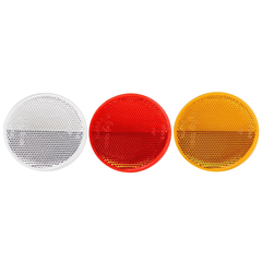 Rund refleks Ø75mm med skrue montering