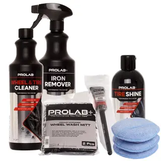 Prolab+ Dekk og felg pakke Alt du trenger til en felg vask