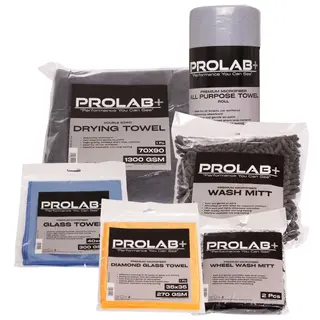 Prolab+ Microfiber pakke Alt du trenger til en bilvask