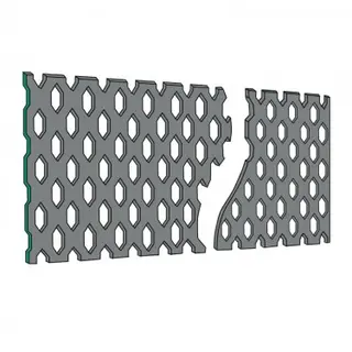 Perforert S300  stål 240*11*692 Rett perforert stål | Spesialmål