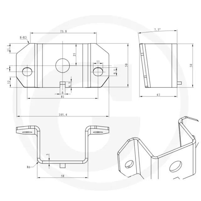 Pigg for sidemontering med utløser - JDD Utstyr