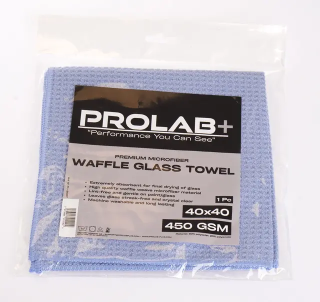Waffle glass towel | stripefrie vinduer | prolab+