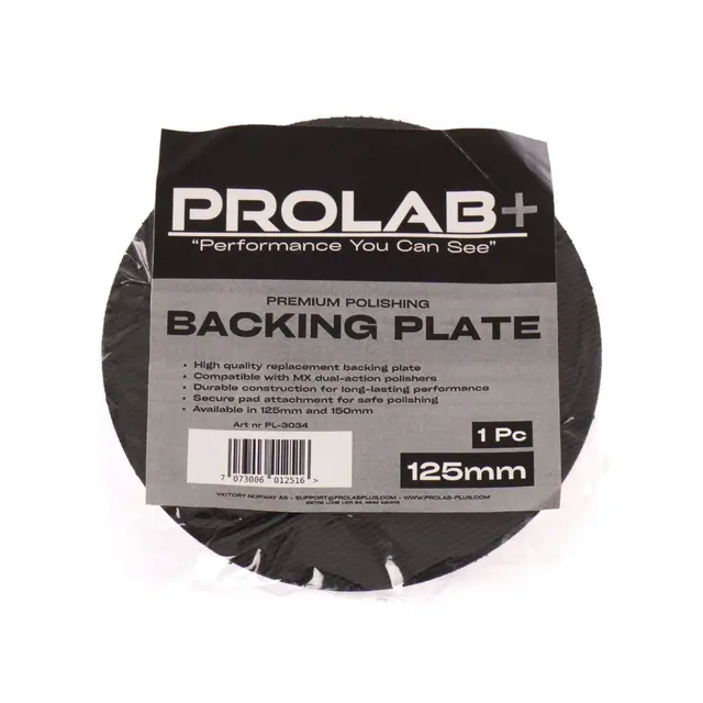 Prolab+ MX bakplate 125mm Reserve bakplate til MX poleringsmaskin 