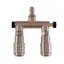 Prolab+ 2-i-1 hurting adapter kort/kort Self-lock champion hurtigkobling