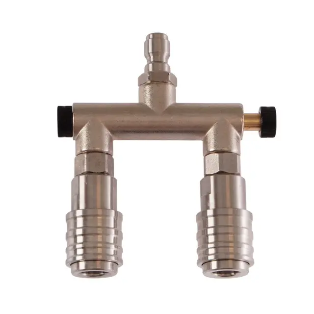 Prolab+ 2-i-1 hurting adapter kort/kort Self-lock champion hurtigkobling 