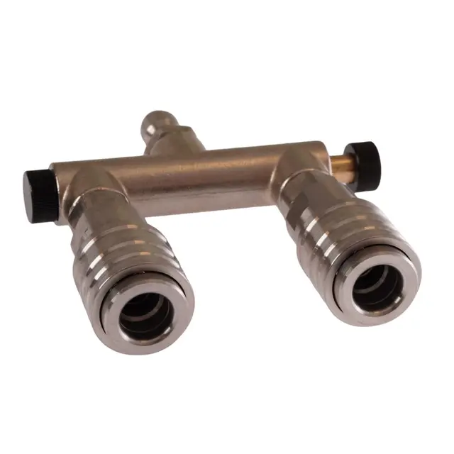 Prolab+ 2-i-1 hurting adapter kort/kort Self-lock champion hurtigkobling 