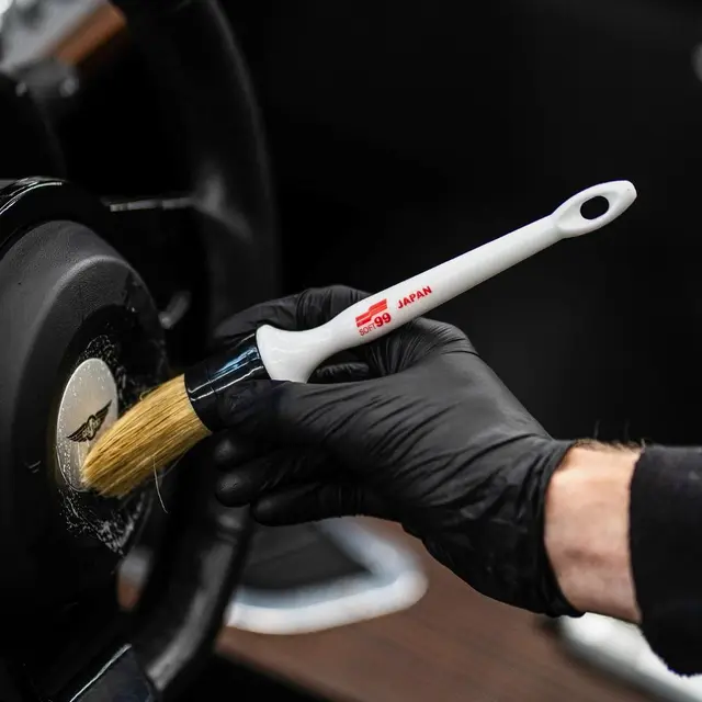 Soft99 Interior Brush Black Detailing børste 30 mm 