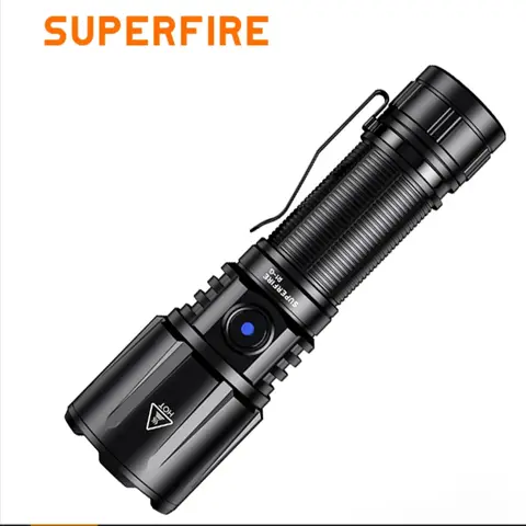 Superfire R1-G zoombar lommelykt Briljant 2300LM h&#248;y effekt belysning