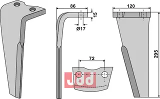 Rotorharvetand venstre Niemeyer