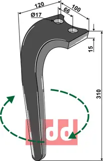 Rotorharvetand h&#248;yre Emy-Elenfer/Rabe/Sauerburger/Aio