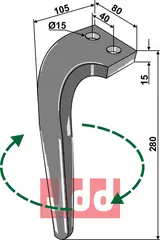 Rotorharvetand h&#248;yre Rabe